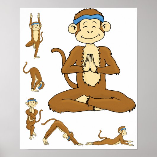 Yoga Monkey Poster (Vorne)