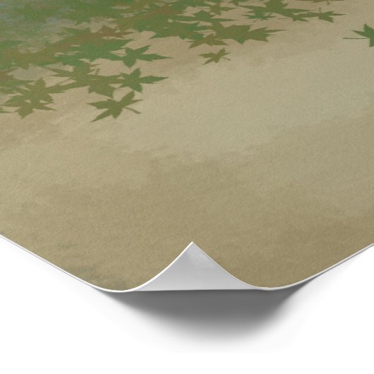 Yoga Monkey Poster (Ecke)