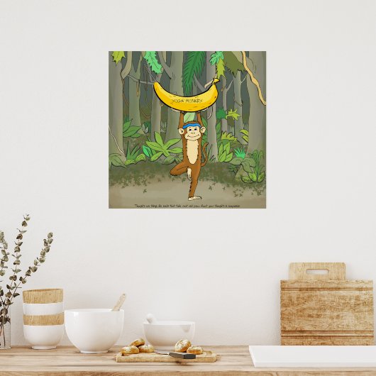 Yoga Monkey Poster (Küche)