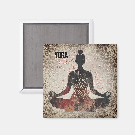 Yoga Mood Magnet (Vorderseite/Rückseite)