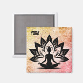 Yoga Mood Magnet (Vorderseite/Rückseite)