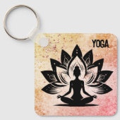 Yoga Mood Magnet Schlüsselanhänger (Vorderseite)