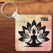 Yoga Mood Magnet Schlüsselanhänger (Vorderseite)