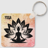 Yoga Mood Magnet Schlüsselanhänger (Rückseite)