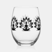 Yoga Mood Weinglas Ohne Stiel (Vorderseite)