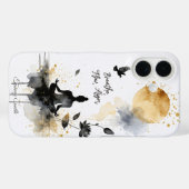 Yoga Moon Zen Art Case-Mate iPhone Hülle (Rückseite (Horizontal))