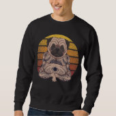 Yoga-Mops Sweatshirt (Vorderseite)