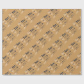 Yoga-Möpsen Geschenkpapier (Flach)