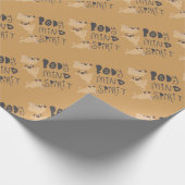 Yoga-Möpsen Geschenkpapier (Ecke)