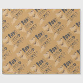 Yoga-Möpsen Geschenkpapier (Flach)