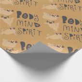 Yoga-Möpsen Geschenkpapier (Ecke)