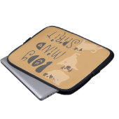 Yoga-Möpsen Laptopschutzhülle (Vorne Knopf)