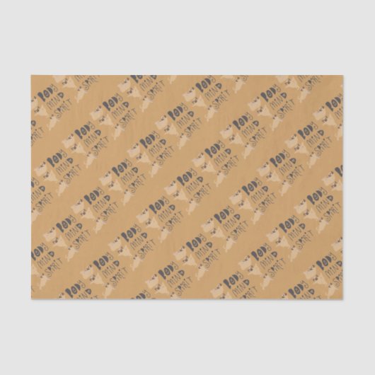 Yoga-Möpsen Seidenpapier (Vorderseite)