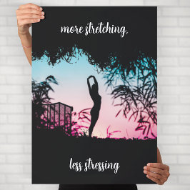 Yoga-Motivations-Wandkunst Poster