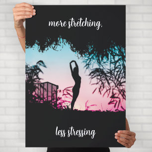 Yoga-Motivations-Wandkunst Poster