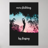 Yoga-Motivations-Wandkunst Poster (Vorne)