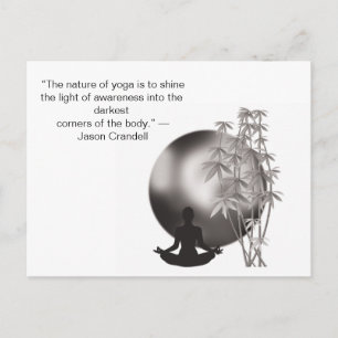 Yoga-Motivationszitate Postkarte