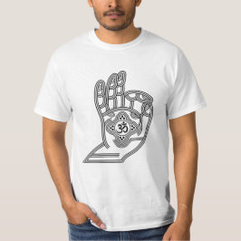 Yoga Mudra mit Om und Ihrem T - Shirt