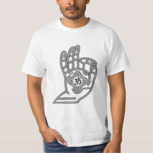 Yoga Mudra mit Om und Ihrem T - Shirt
