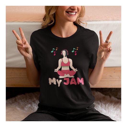 Yoga My Jam Motivierend Yoga Mat Tshirt