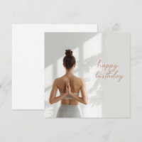 Yoga Namaste Alles Gute zum Geburtstag