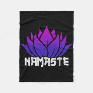 Yoga Namaste Buddha Lotusblume Buddhismus Yogi Bud Fleecedecke