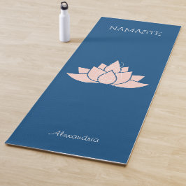 Yoga Namaste Classic Blue Lotus Girl Pose Yogamatte