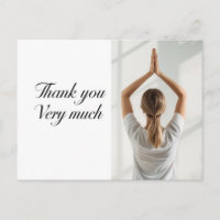 Yoga Namaste Dankeschön-Karte