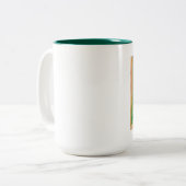 Yoga Namaste Kaffee-Tee-Tasse Zweifarbige Tasse (Vorderseite Links)