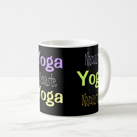 Yoga, Namaste Kaffeetasse (VorderseiteRechts)