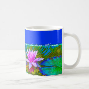 Yoga Namaste - Lotus-Blüten-Buddha-Zitat Kaffeetasse