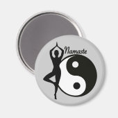Yoga Namaste Magnet (Vorderseite/Rückseite)