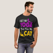 Yoga Namaste Mehndi Cat Cat Lady Cat Friend Freund T-Shirt (Vorne ganz)