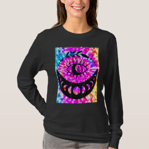 Yoga Namaste Mond Krawatte Stirb Buddha Auge T-Shirt