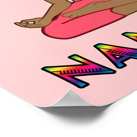 Yoga Namaste Poster (Ecke)