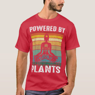 Yoga Namaste Powered by Pflanze Vegan Vegetarier T-Shirt