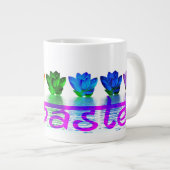 Yoga Namaste Tee oder Kaffee-Tasse Jumbo-Tasse (Vorderseite Rechts)