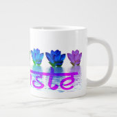 Yoga Namaste Tee oder Kaffee-Tasse Jumbo-Tasse (Rechts)
