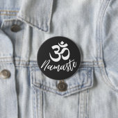 Yoga - Namaste und OM Sanskrit-Symbol Button (Beispiel)
