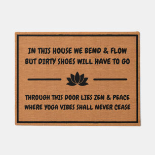 Yoga Namaste Zen Poetic Rustikal Einfach Minimalis Fußmatte