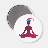 Yoga New Year Magnet (Vorderseite/Rückseite)