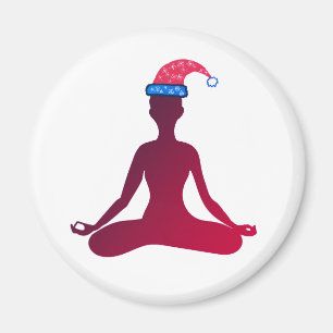 Yoga New Year Magnet