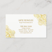 Yoga Nidra Lehrer-Visitenkarte Visitenkarte (Rückseite)