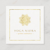 Yoga Nidra Visitenkarten Quadratische Visitenkarte (Vorderseite)