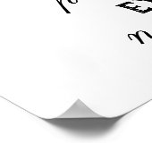 Yoga niedlich zitiert motivierend Typografie Poster (Ecke)