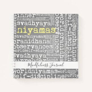 Yoga Niyamas Mindfulness Journal Notizblock