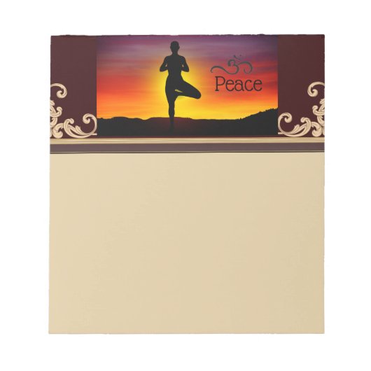 Yoga Notepad Notizblock (Vorderseite)