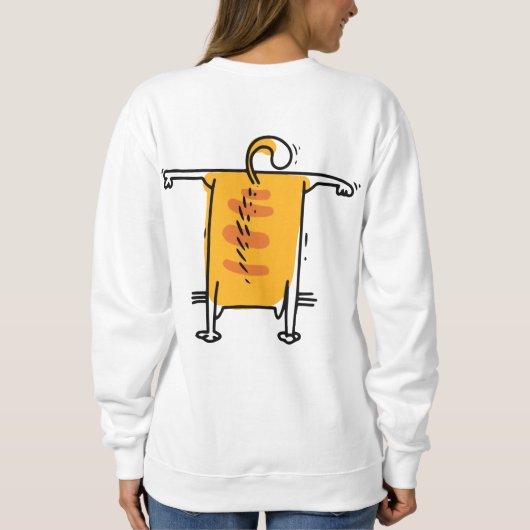 Yoga oder Pilates Cat "I Got This" Sweatshirt (Rückseite)