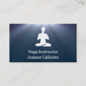 Yoga oder Pilates Instructor Business Card Visitenkarte (Vorderseite)