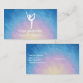 Yoga oder Pilates Instructor Business Card Visitenkarte (Vorne/Hinten)